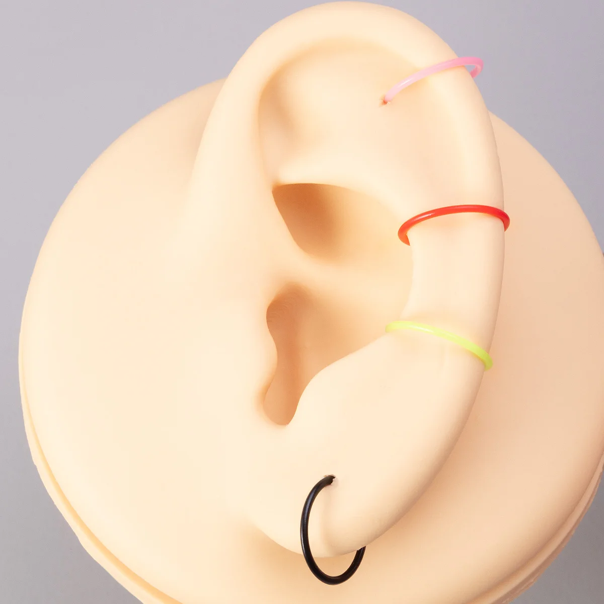 16Pcs 20G Flexible Colorful Acrylic Nose Ring Lip Hoops Retainer Septum Jewelry Cartilage Daith Tragus Earrings Piercing Jewelry