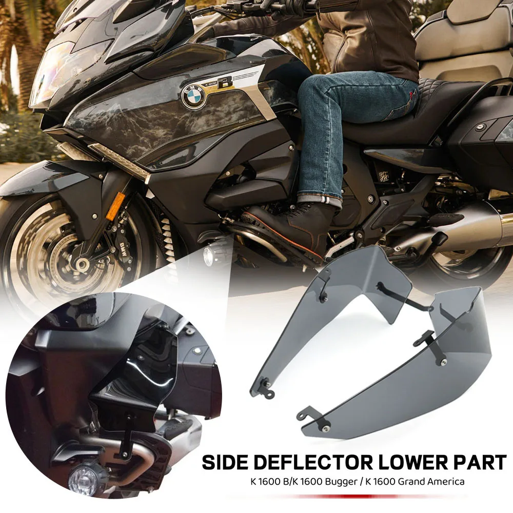 

2023 New Motorcycle Side Deflector Lower Part Wind Deflector For BMW K 1600 Bagger K 1600 Grand America K 1600 B 2017-pu