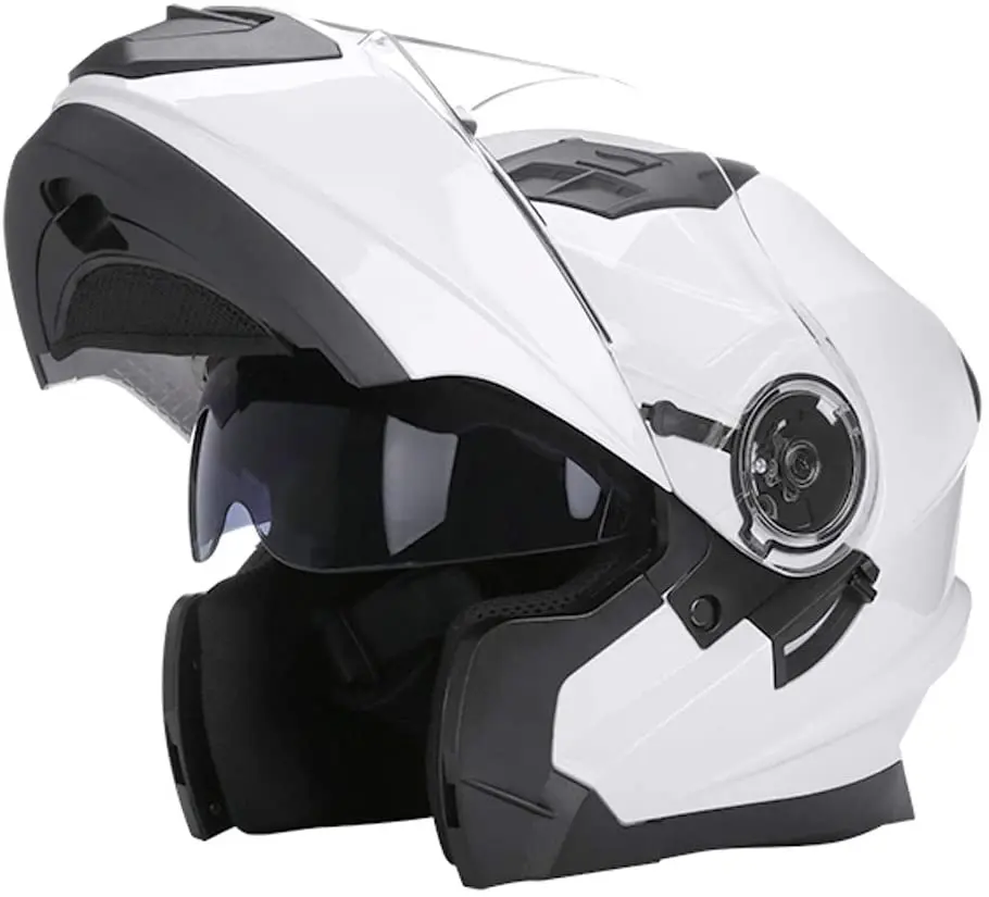 

Full Face Flip Up Motorcycle Modular Helmet Integrated Full Face Helmets Racing Off Road Street Bike