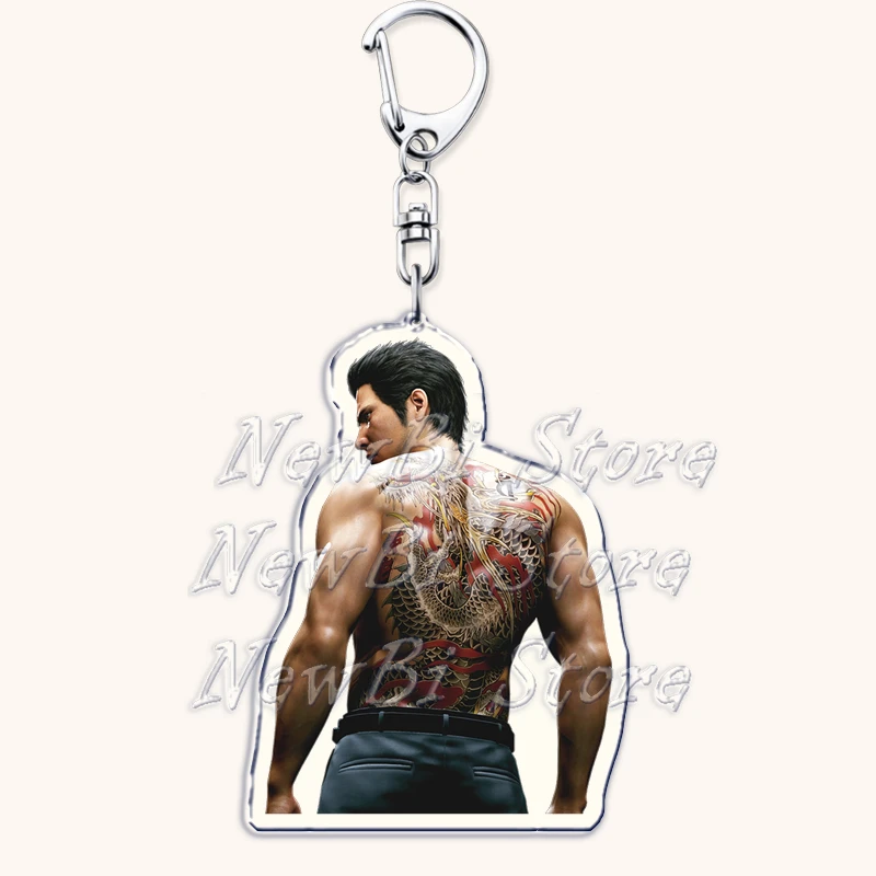 Hot Japanese Game Yakuza Kiryu Dragon Keychains for Accessories Bag Goro Majima Kiryu Ryu Ga Gotoku Keyrings Jewelry Fans Gifts