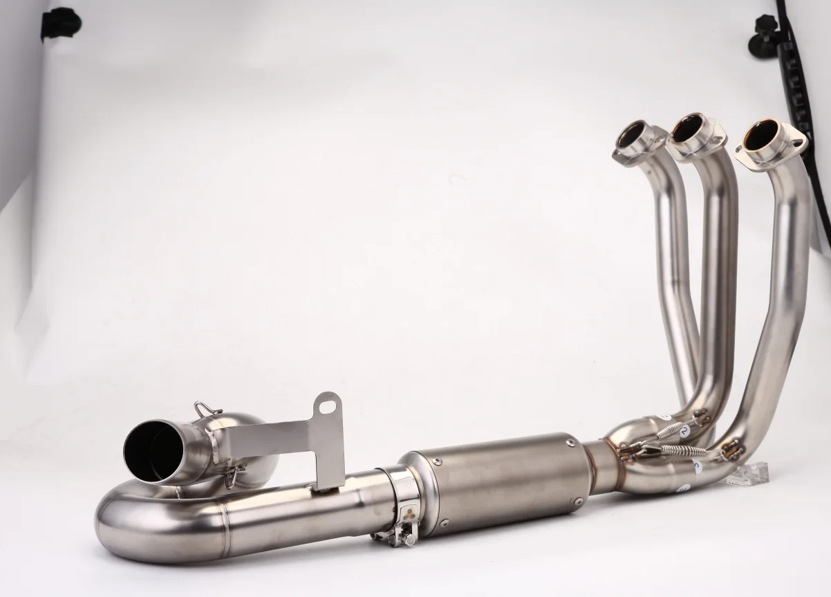 Slip On For CFMOTO 675SR NK675 675 SR CF675SR Motorcycle Exhaust Escape Front Link Pipe Whole Section Exhaust System