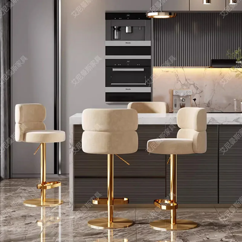 ارتفاع الشمال كراسي بار غرفة المعيشة الغرور مريح مصمم الحديثة كراسي بار تصفيف الشعر الغرور Cadeira أثاث فريد من نوعه