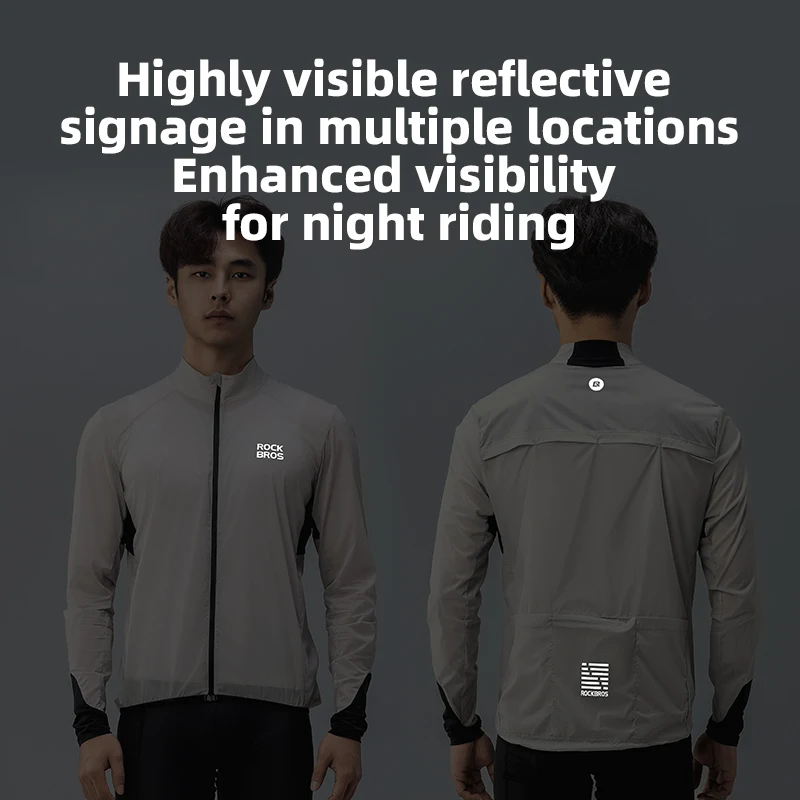 ROCKBROS Bicycle Jackets Men Women Breathable Bike Windbreak Full Sleeves Tops Coat Sports MTB Road Cycling Jerseys Equipment