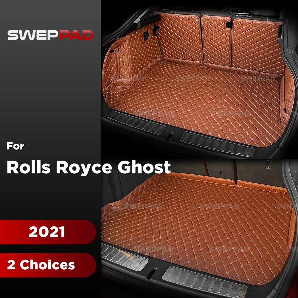 Kofferraummatte für Rolls Royce Ghost 2021, Allwetter-Kofferraummatte, Schutz für den hinteren Kofferraum, Innenzubehör.
