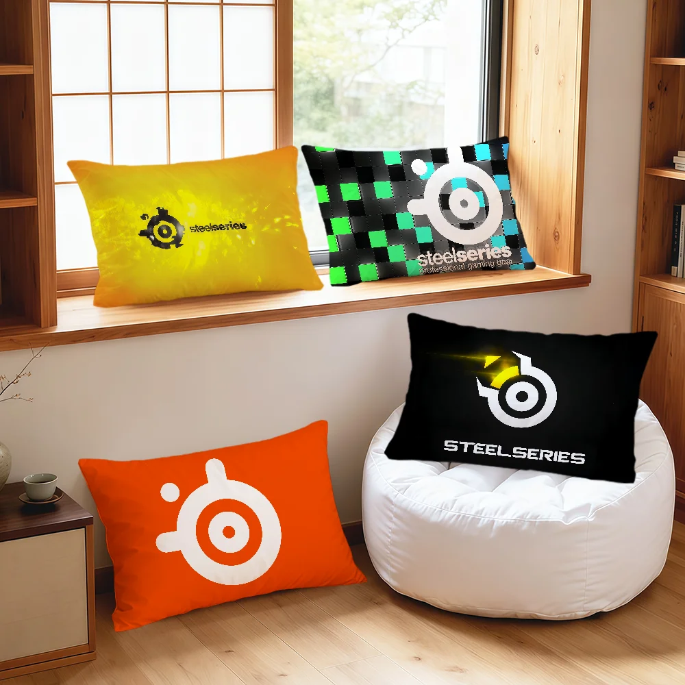 Fotografia 4: Capa de Almofada Retangular S-SteelSeries Moderna e Estilosa para Sofá, Sala de Estar, Quarto e Dormitório - Presente