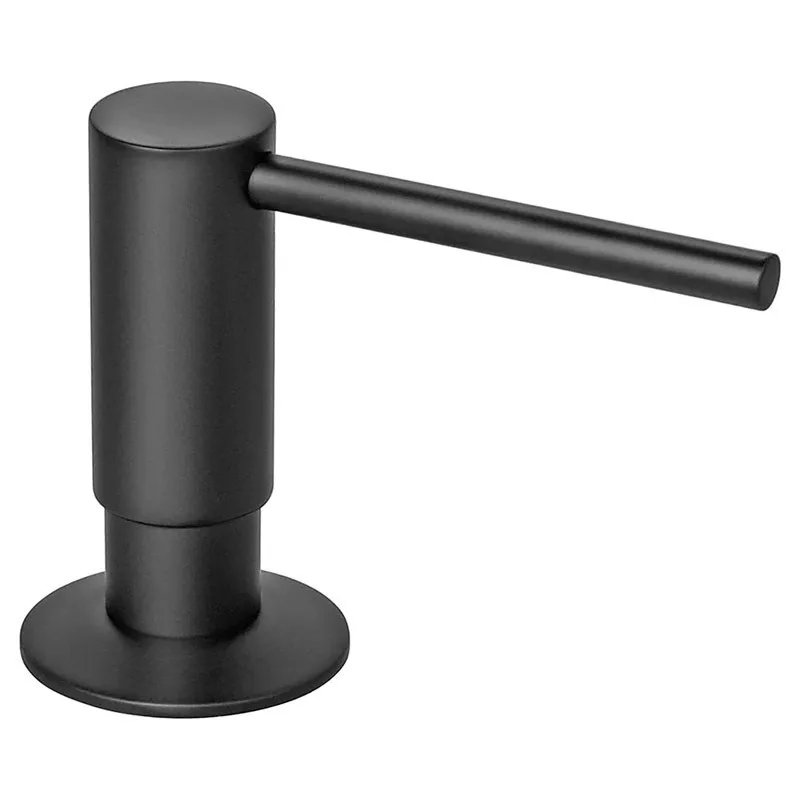 Kitchen Sink Soap Dispenser, Solid Brass Press Hand Pump 500ml Built-in Liquid Soap Dispenser for Kitchen Counter