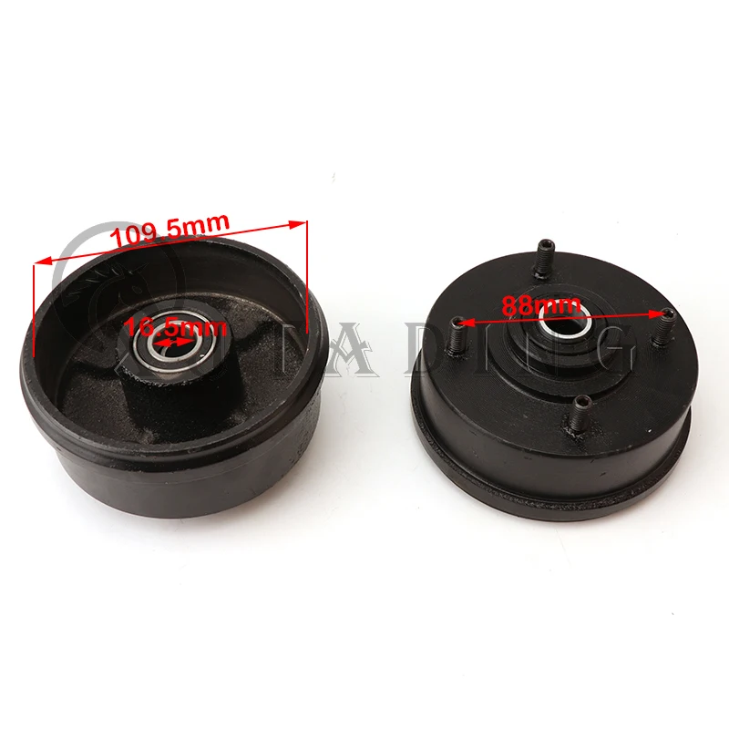 88mm*4 stud left/right brake drum hub for 110CC 125CC ATV UTV Buggy quad Bike go kart Replacement Parts