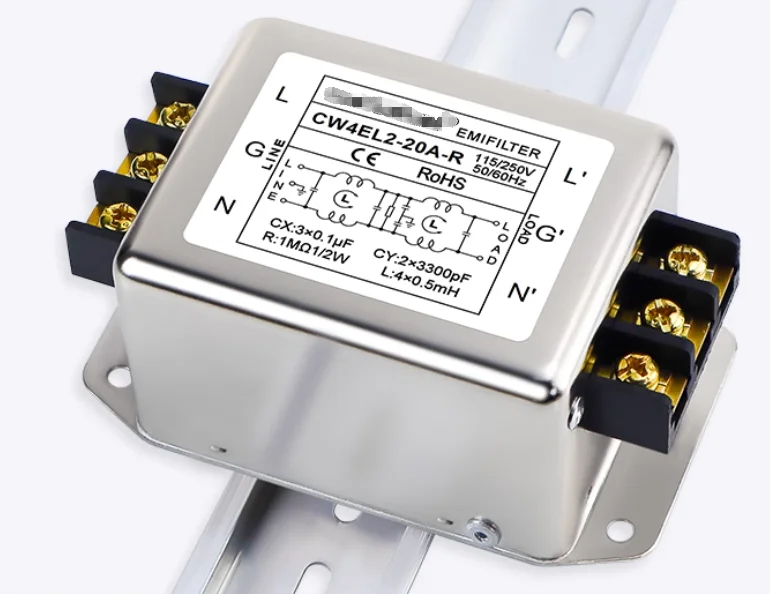Filter CW4L2-3A-R CW4EL2-6A-R CW4EL2-10A-R CW4EL2-20A-R CW4EL2-30A-R Horizontal rail anti-interference EMI