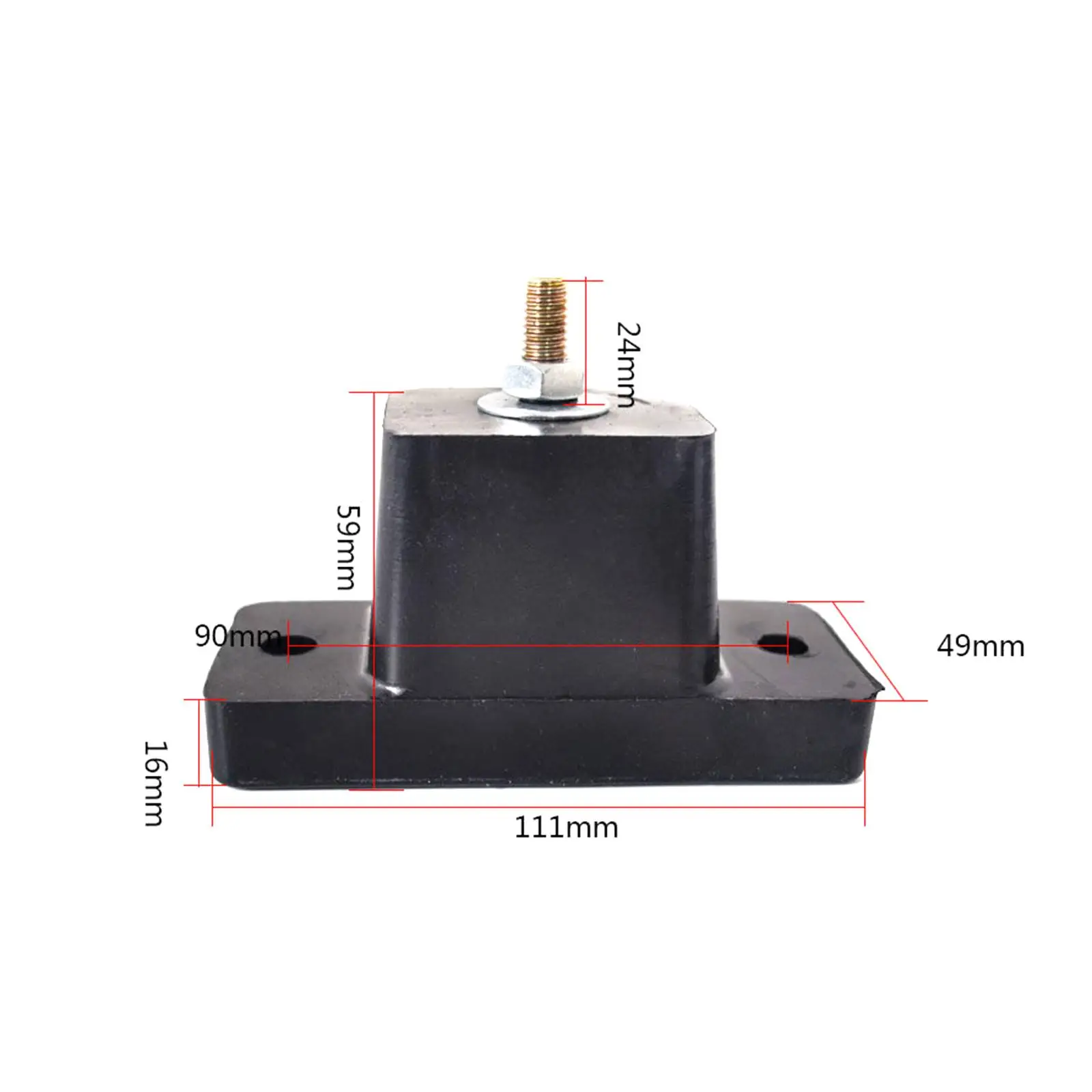 4 Mount Shock Absorber Noise Isolator Anti Skid Anti Vibration Pad for Outdoor Air Conditioner Outdoor Unit Split Condenser