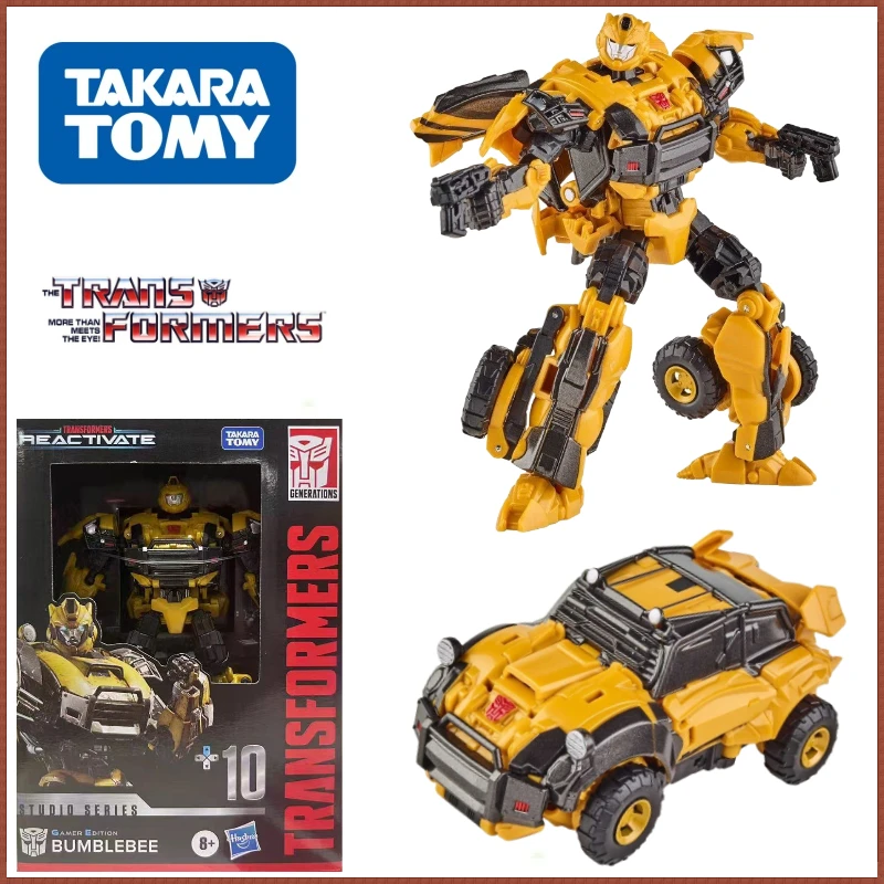 재고 Takara Tomy 트랜스포머 SS 시리즈 SS-GE 10 범블비 (RA) 액션 피규어, 로봇 소장 모델 장난감, 정품 소년 선물