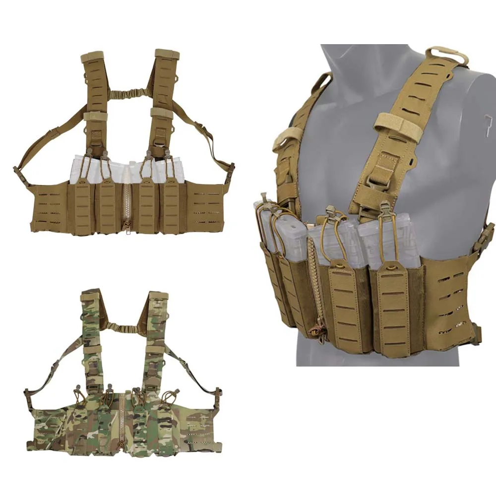 شماعة الصدر التكتيكية خفيفة الوزن SF وصلة سحاب تثبيت مجموعات مختلفة مع حزام h مع حقيبة مجلة مولي 556 #1