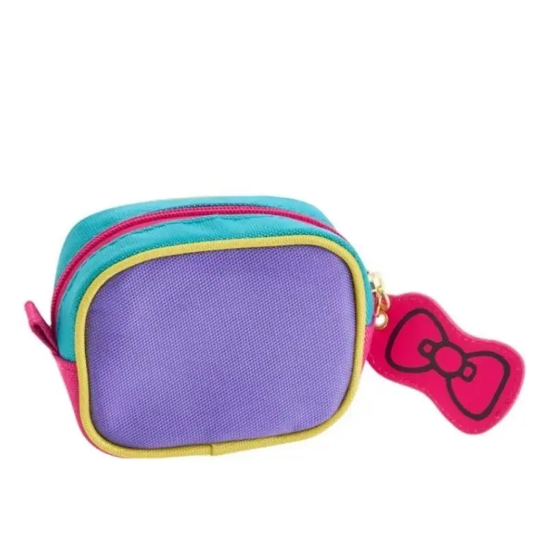 Cartera Kawaii Sanrio Hello Kitty, bonita serie bordada, bolsa para auriculares de dibujos animados de Anime, colgante pequeño, regalo de vacaciones para chica de Anime