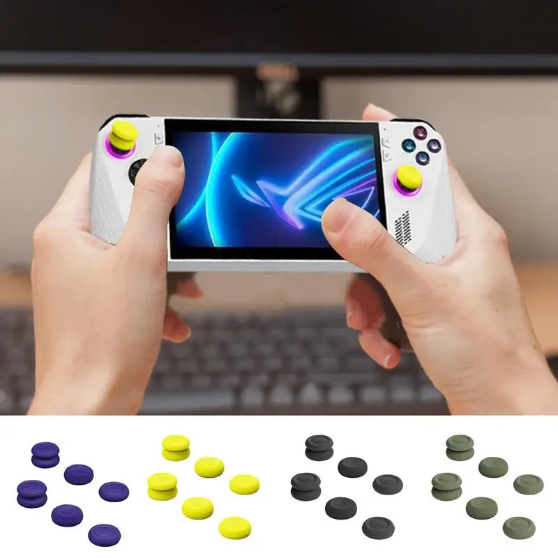 For Ally Joystick Skidproof Thumbstick Grip Caps Silicone Protector Cover Soft Game Console Joystick Thumb Grip 3 Pairs Cover