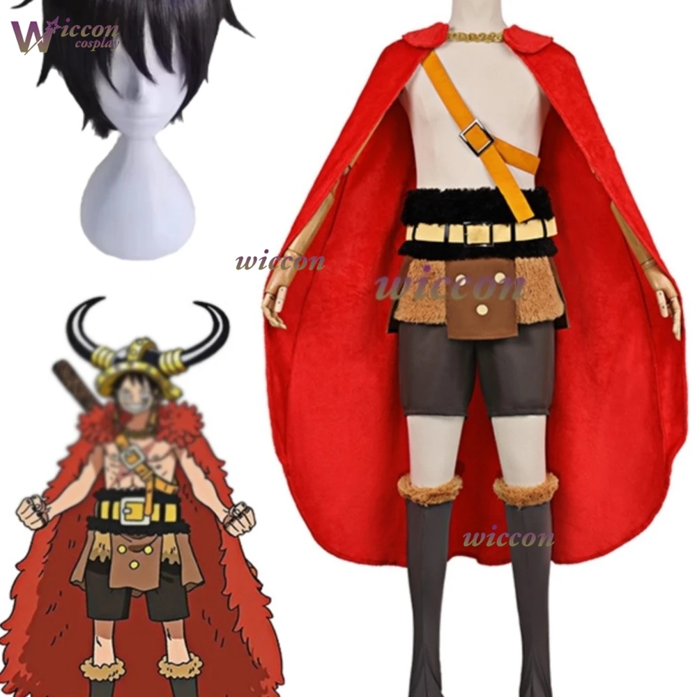 制服-1pc-マンガエルバフアークアニメコスプレ猿の衣装ウィッグケープ海賊バイキングロールプレイ衣装ショーツハロウィン-2026