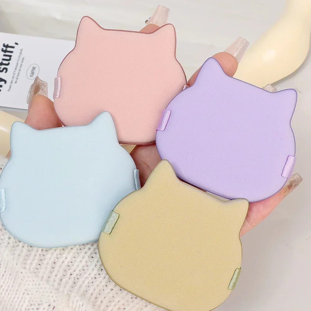 Dry and Wet Dual-use Cartoon Cat Cosmetic Powder Puff 4PCS Double Side Makeup Puff Soft Air Cushion Foundation Cream Sponge Tool