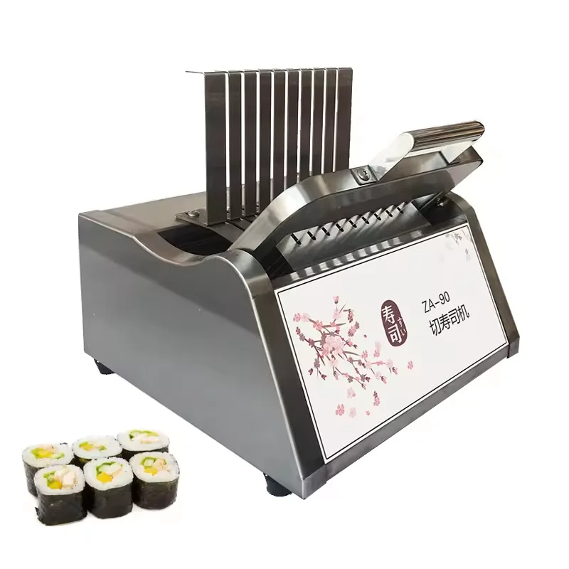 XEOLEO التجارية السوشي لفة القاطع آلة الفولاذ المقاوم للصدأ دليل آلة قطع السوشي قطاعة السوشي سمك 22 مللي متر