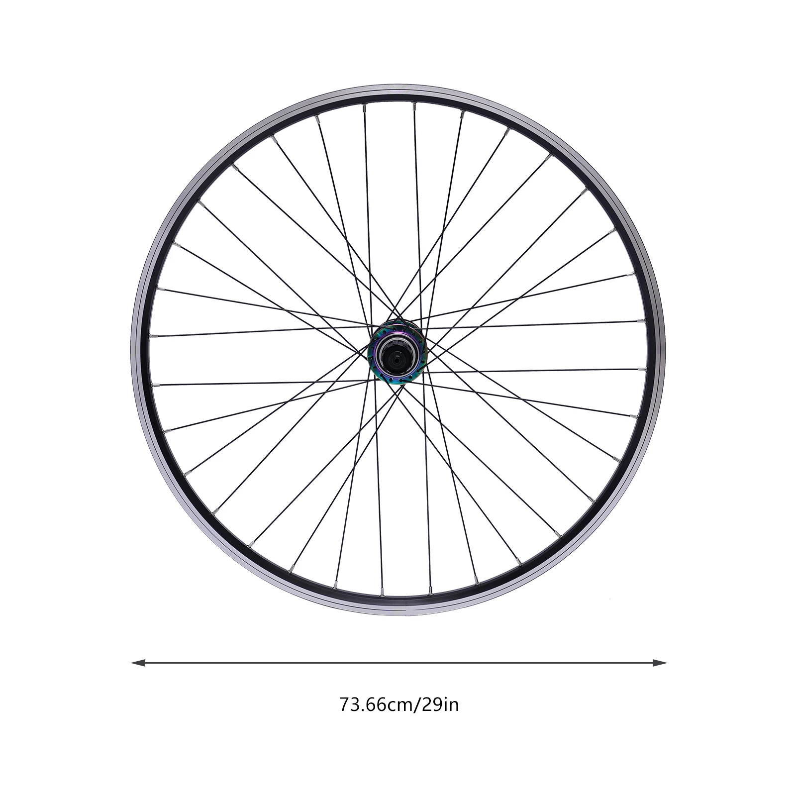 High-Performance Bicycle Wheelset, Aluminum Alloy Frame with 6 Bearings, Double Six-Hole Disc Brakes, Stylish, Easy to Install