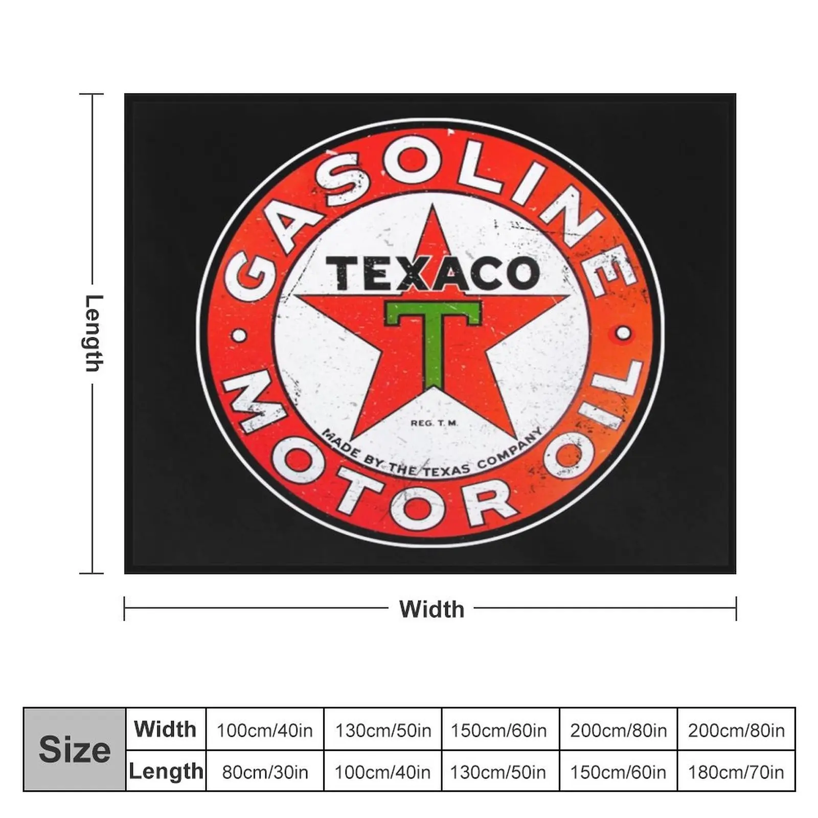 Texaco gasoline motor oil sign Throw Blanket Summer Loose Blankets