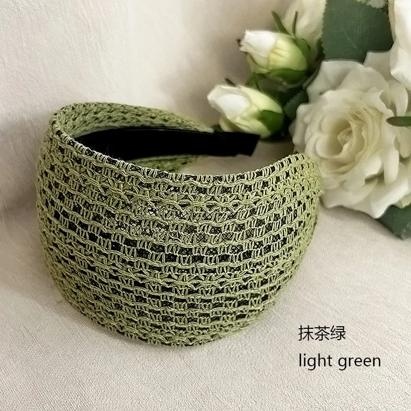 8cm Wide Striped Headband for Women