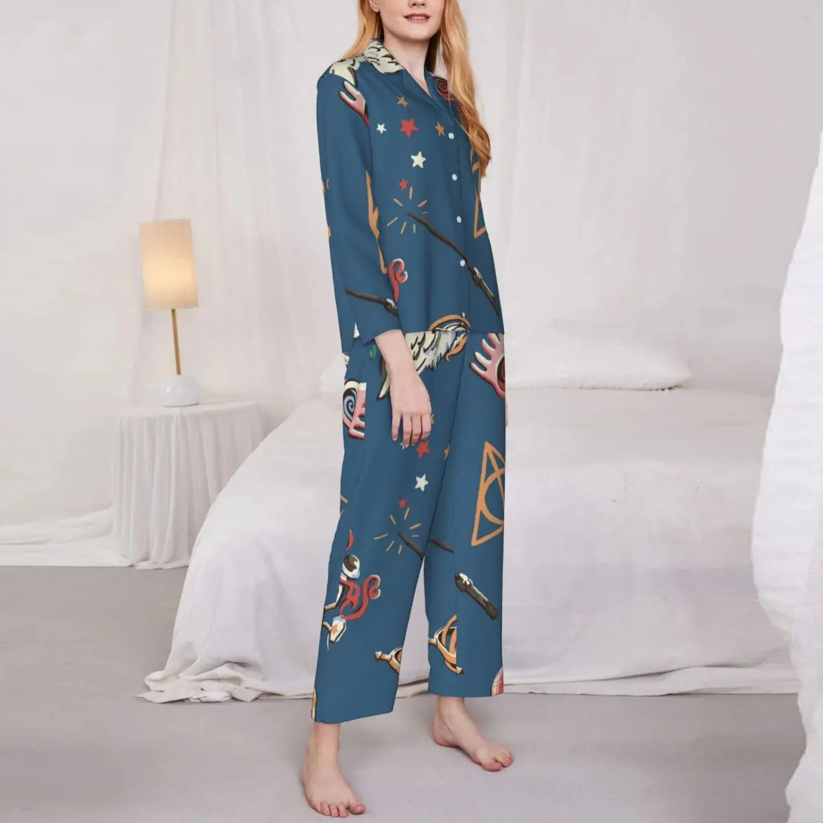 Harry Potter Women Pajamas 2 Pieces Set Loungewear pyjama pour femme