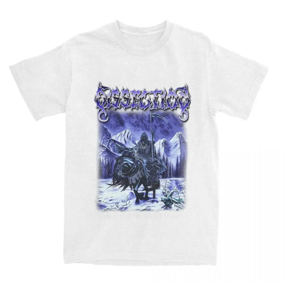 Dissection Black Metal Rock Band Men Women T Shirt Storm of The Lights Print Top T-Shirts Pure Cotton Plus Size 6XL Short Sleeve