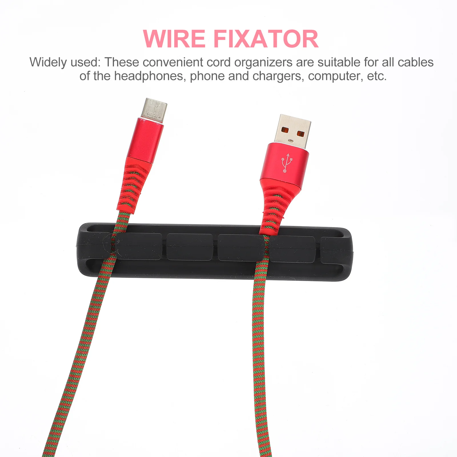 

3Pcs Self-Adhesive Cable Management Clips Durable Wire Holders for Desktop Charging Cord Organizer Wire Fixing Clamps