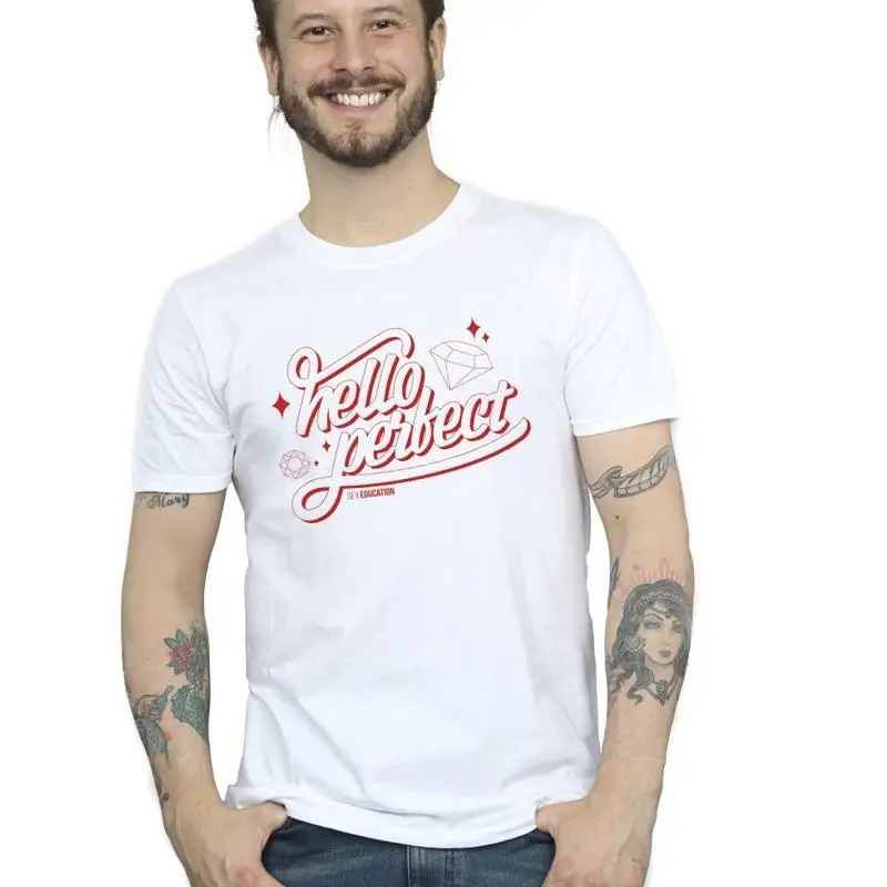 

Мужская футболка Netflix для сексуального образования Hello Perfect