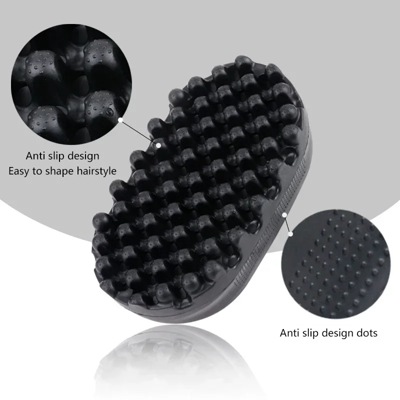 Hot Sale Portable Silicone Hair Brush Washable Durable Rubber Curly Brush Hair Beauty Dirty Braided Curly Hair Men Cleaning Tool