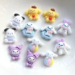 30 pz kawaii carino mini animale a forma di retro piatto cabochon in resina scrapbook gioielli fai da te decorazione artigianale accessori resina flatback