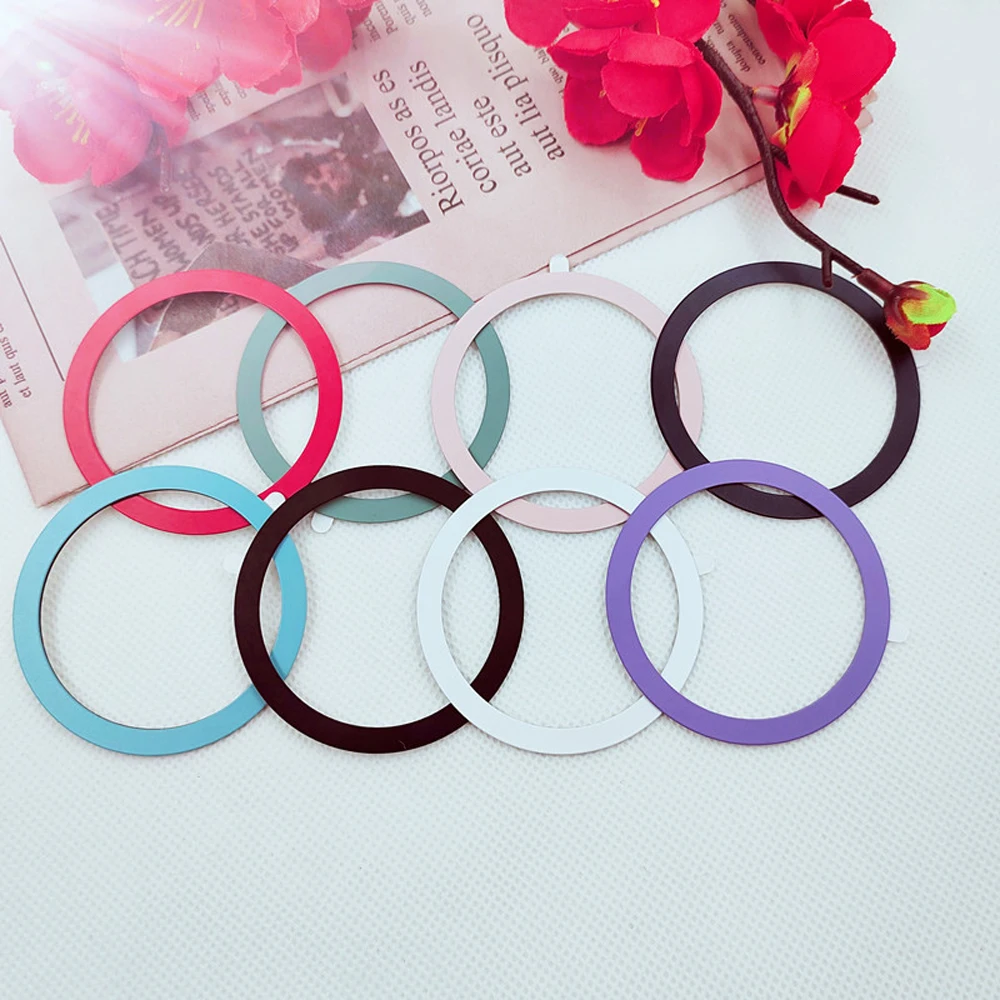 

Универсальное магнитное металлическое кольцо для беспроводного зарядного устройства Magsafe, наклейка из железного листа, магнитный автомобильный держатель для телефона для iPhone 14 13 12