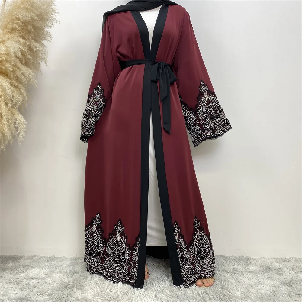 Modest Abaya Ramadan Dubai Robe Femme Musulmane Turkey Kaftan Islamic Clothing Muslim For Women Kimono Caftan Marocain Cardigan