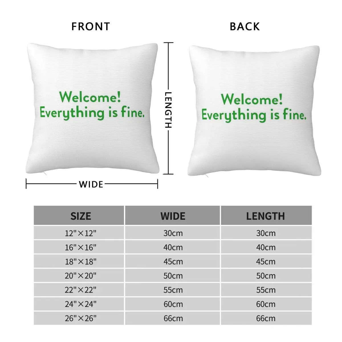 The Good Place Welcome Wall Pillowcase Polyester Linen Velvet Printed Zip Decorative Home Cushion Cover Wholesale