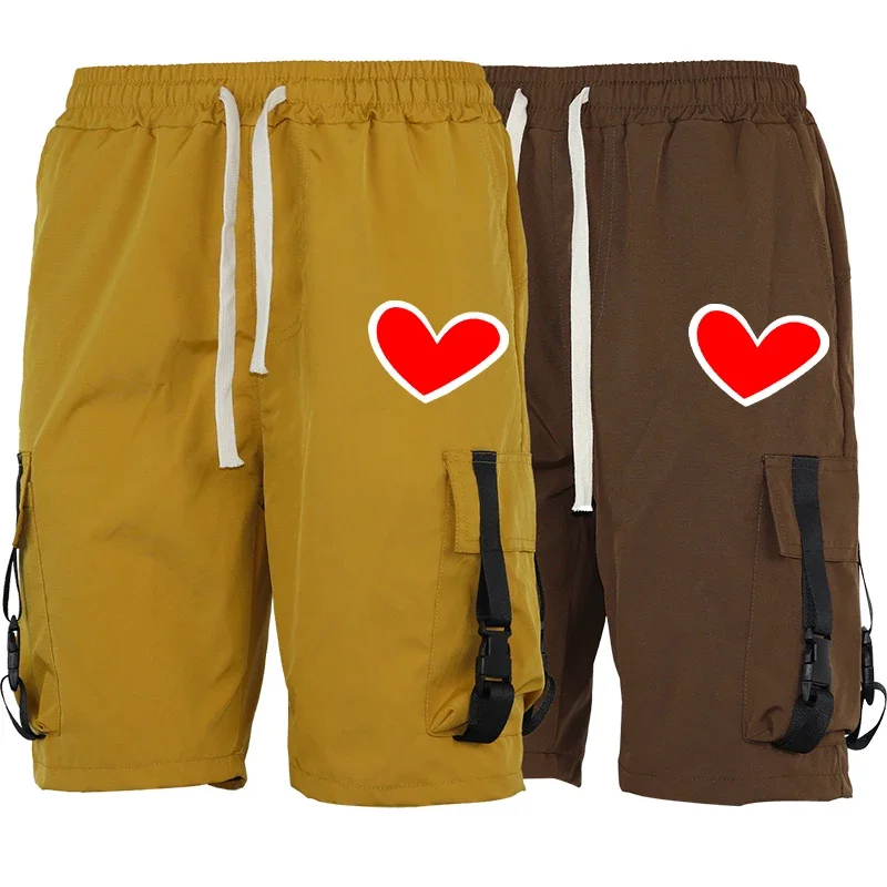 

Fresh Collection Men's Printed Cargo Shorts Relaxed Fit Quick-Dry Material Multi-Pocket Design Casual Outdoor Summer Beach Wear