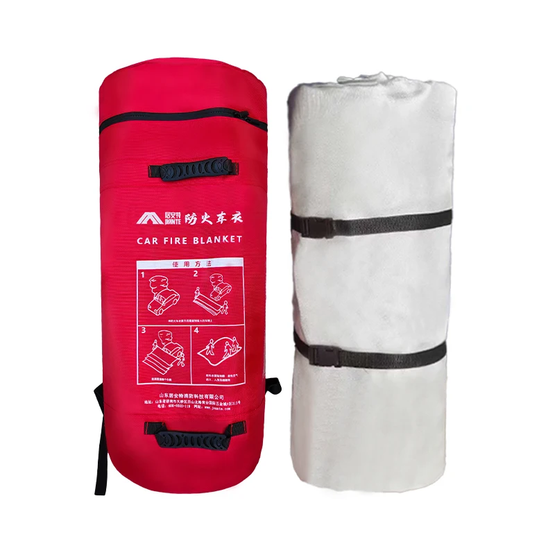 JAT-301 EV Battery Fire Blanket 8M X 6M Fiberglass Cloth 0.6mm Thickness 500-700 High Temp Resistance