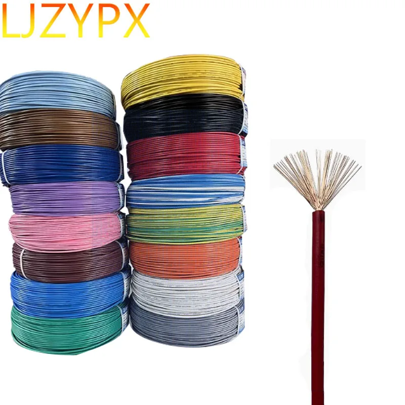 

100m/Roll Flexible Electrical Copper Wire 22/21/20/18/17Awg LED Line Stranded Single Core Pure Copper Soft Electric Cables Cord
