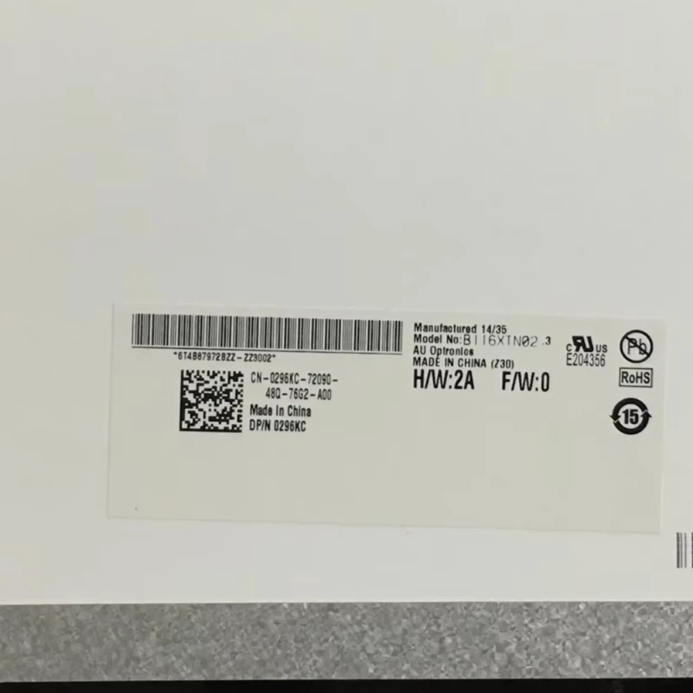 

B116XTN02.3 подходит для B116XTN02.1 N116BGE-EA1 N116BGE-EB2 N116BGE-EA2 M116NWR1 R7 Светодиодная ЖК-панель 30PIN eDP