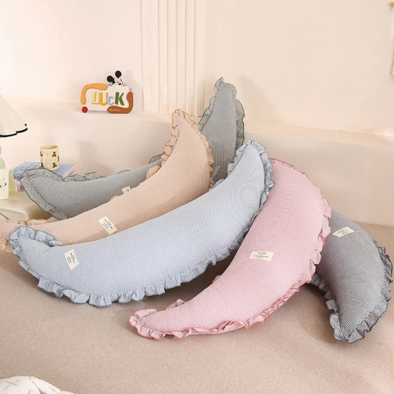 

Moon Cushion Body Support Pillow For Reading Gaming Adults Kids Room Decor Cushion Pregnant Woman Waist Hug Pillow Cotton Face