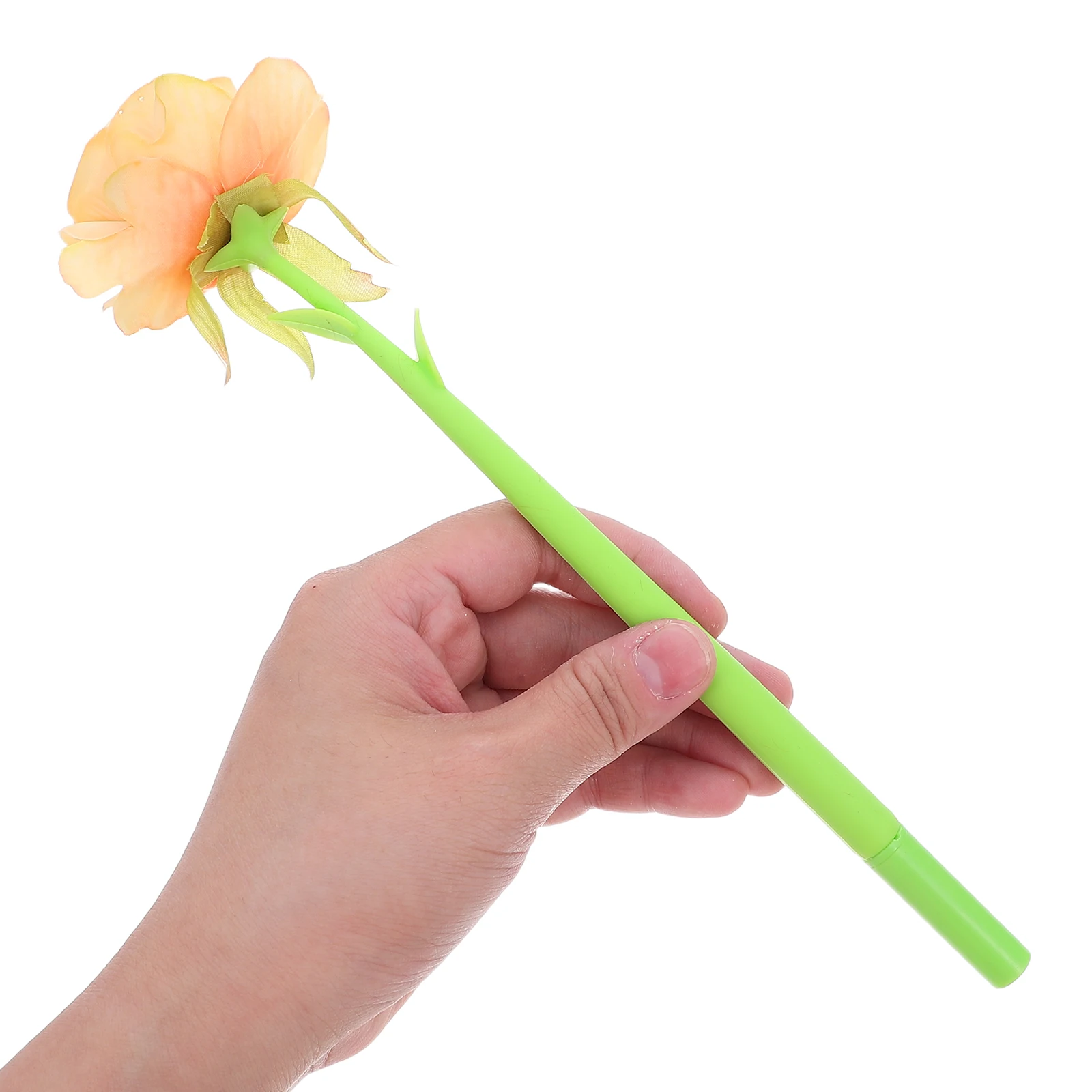 

5 Pcs Fine Tip Pens Simulated Rose Ballpoint Flower Round Beads Cute Aesthetic for Women with on Top Work