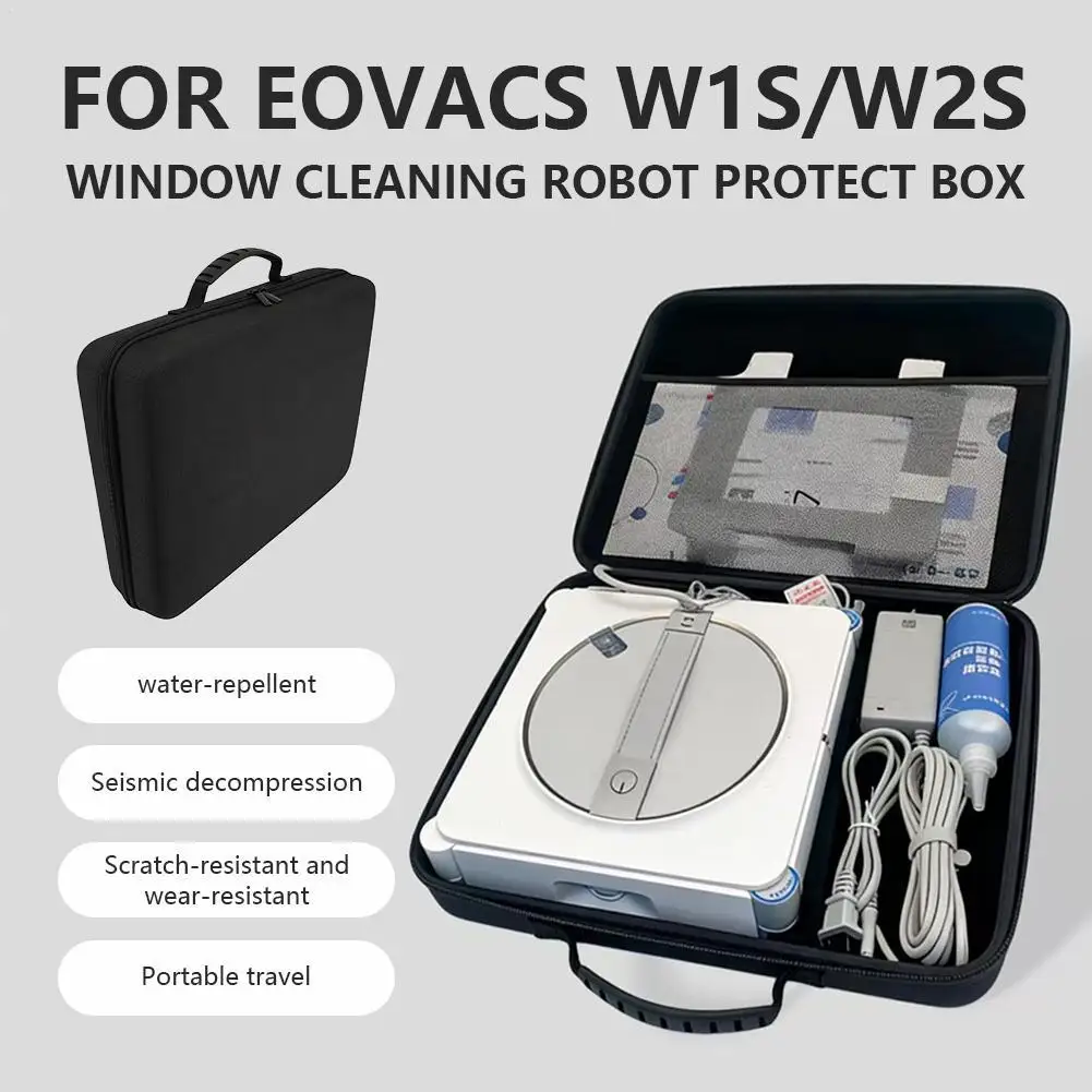 

For ECOVACS Mini Window Cleaning Robot Protect Storage Box Hard EVA Accessories Portable Bags Travel Carrying Case ﻿