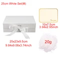 25cm White M