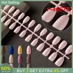 1~4SETS Matte Fake Nail Tips Matte Finish For A Modern Look Highly Durable Professional-looking Artificial Nails