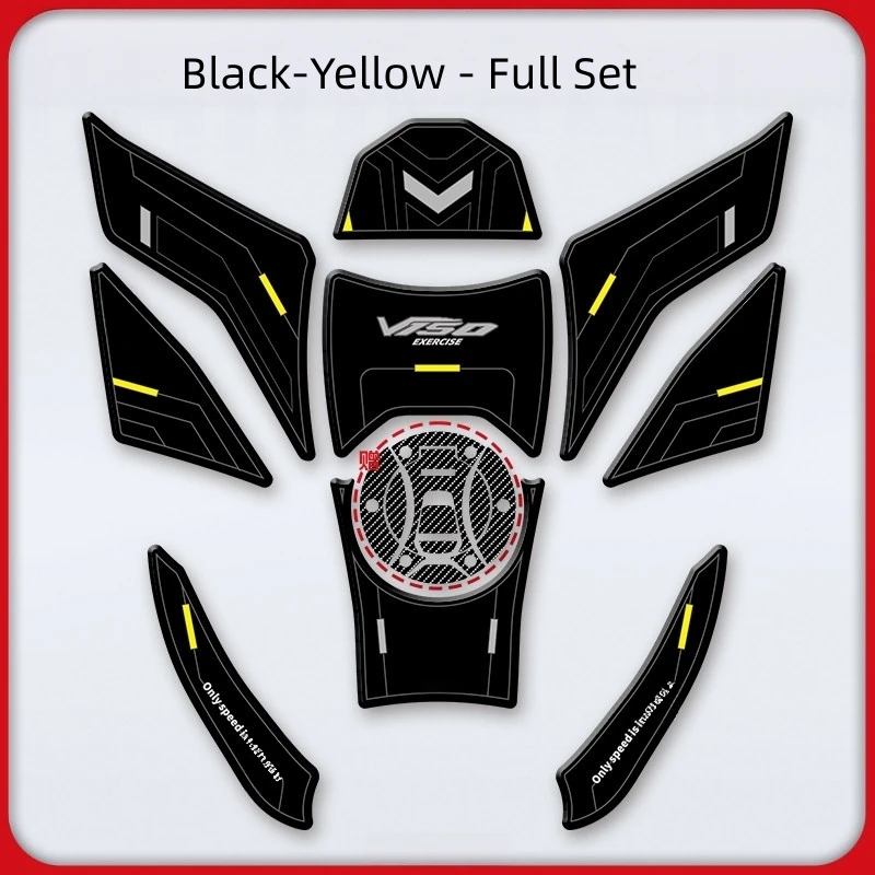 For ZONTES 150V 2026 Rubber Tank Protective Sticker Shock‑Absorbing Decor Decal Motorcycle Mod Accessories