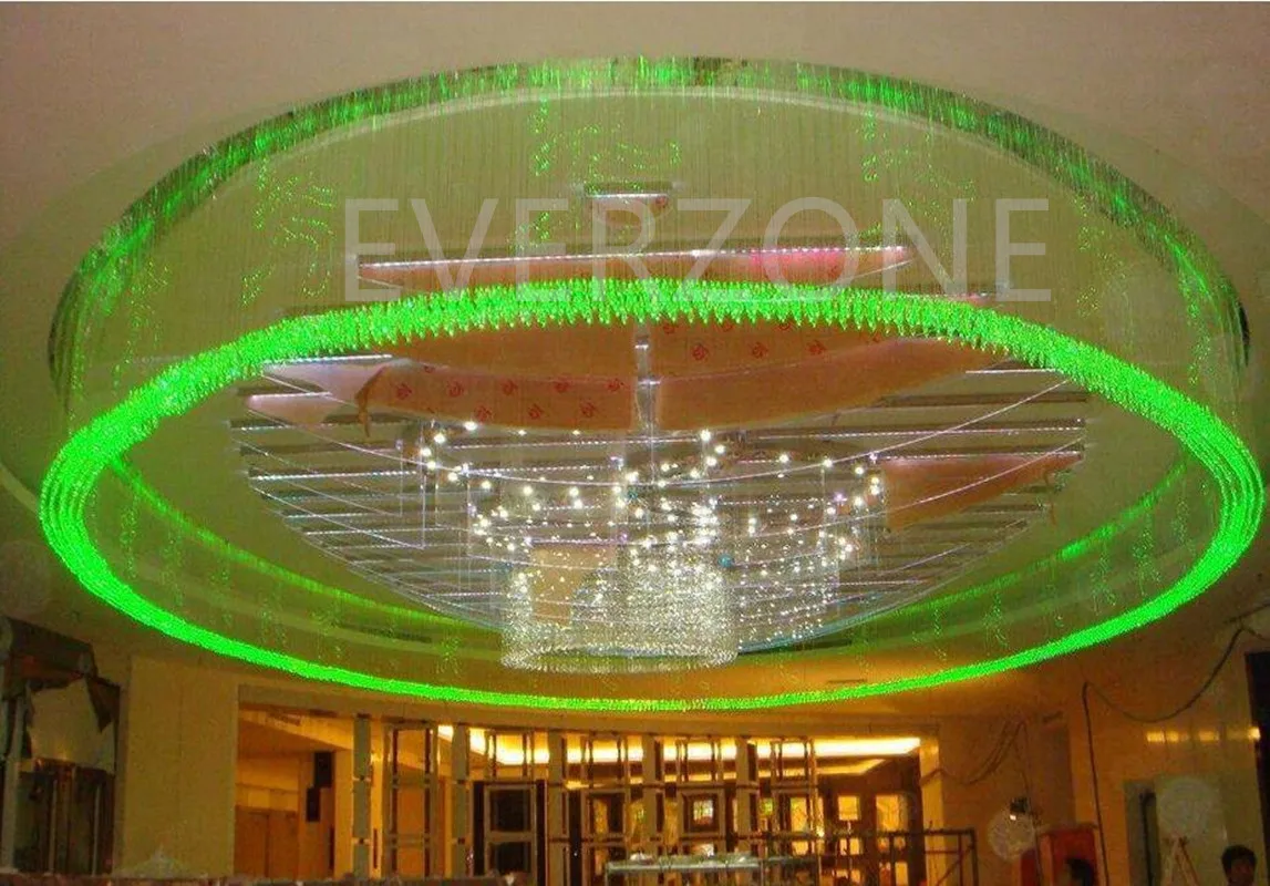 FY-1 Fiber Optic Crystal Chandelier Light End Fittings Ceiling Drooping Lighting Decoration