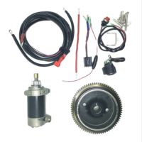 Electric Start Conversion Kit for YAMAHA F9.9HMH1 F9.9HMH 9.9 HP 4 Stroke 6CAK With Flywheel Starter