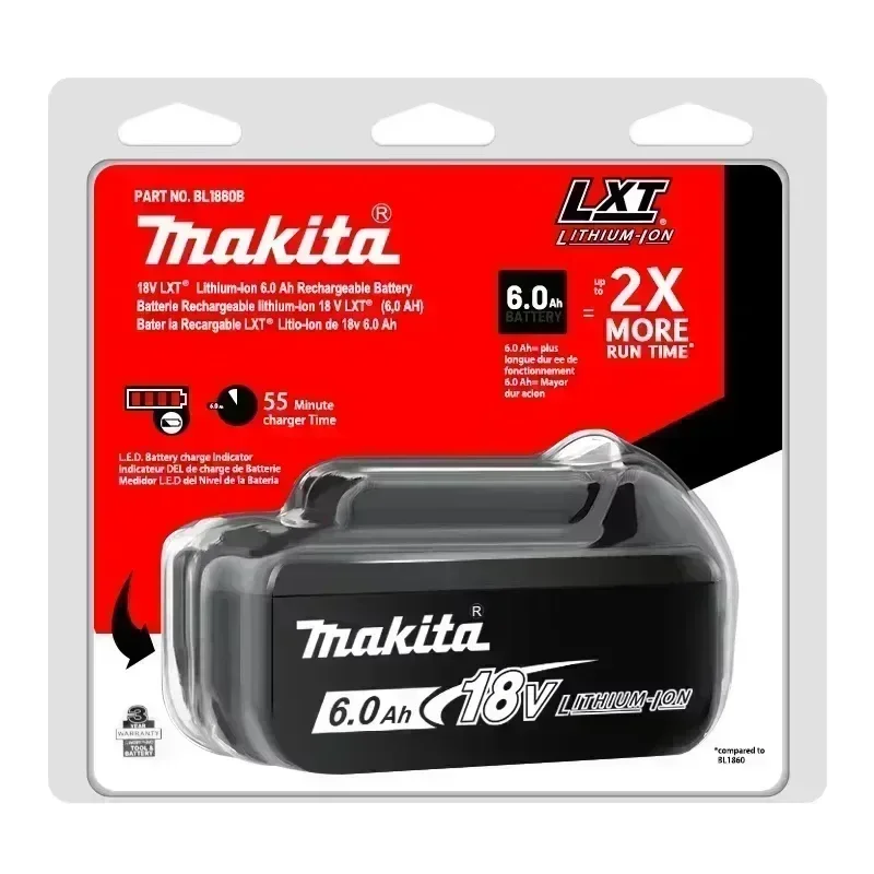 2026 Original Makita 9000mAh Akku, heiß begehrter 18V Werkzeugakku, austauschbar für DHR202 DJV182 DDF487 DTW700 DGA404 DTD173