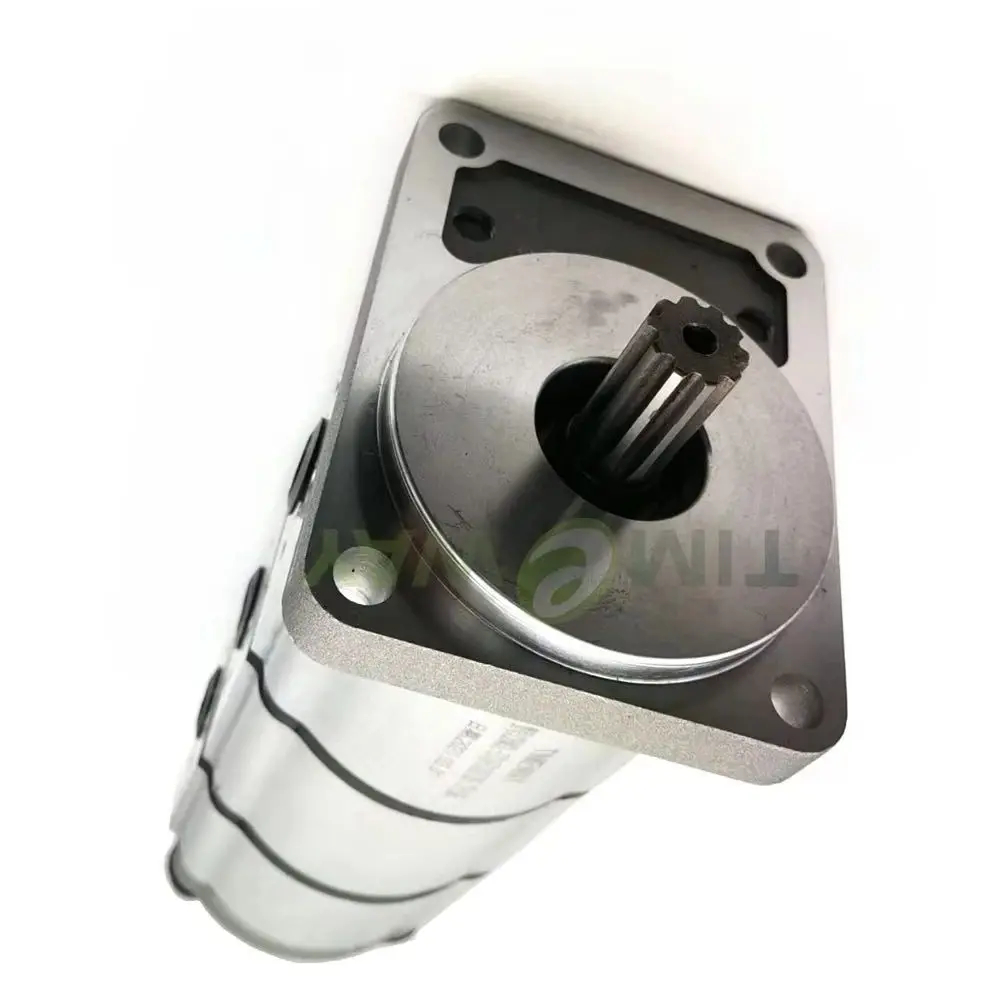 

KX33 Customized Tandem Pumps 10teeth Spline shaft Hydraulic Triple Gear Pump KX-33 Displacement 14cc/r+14cc/r+8cc/r