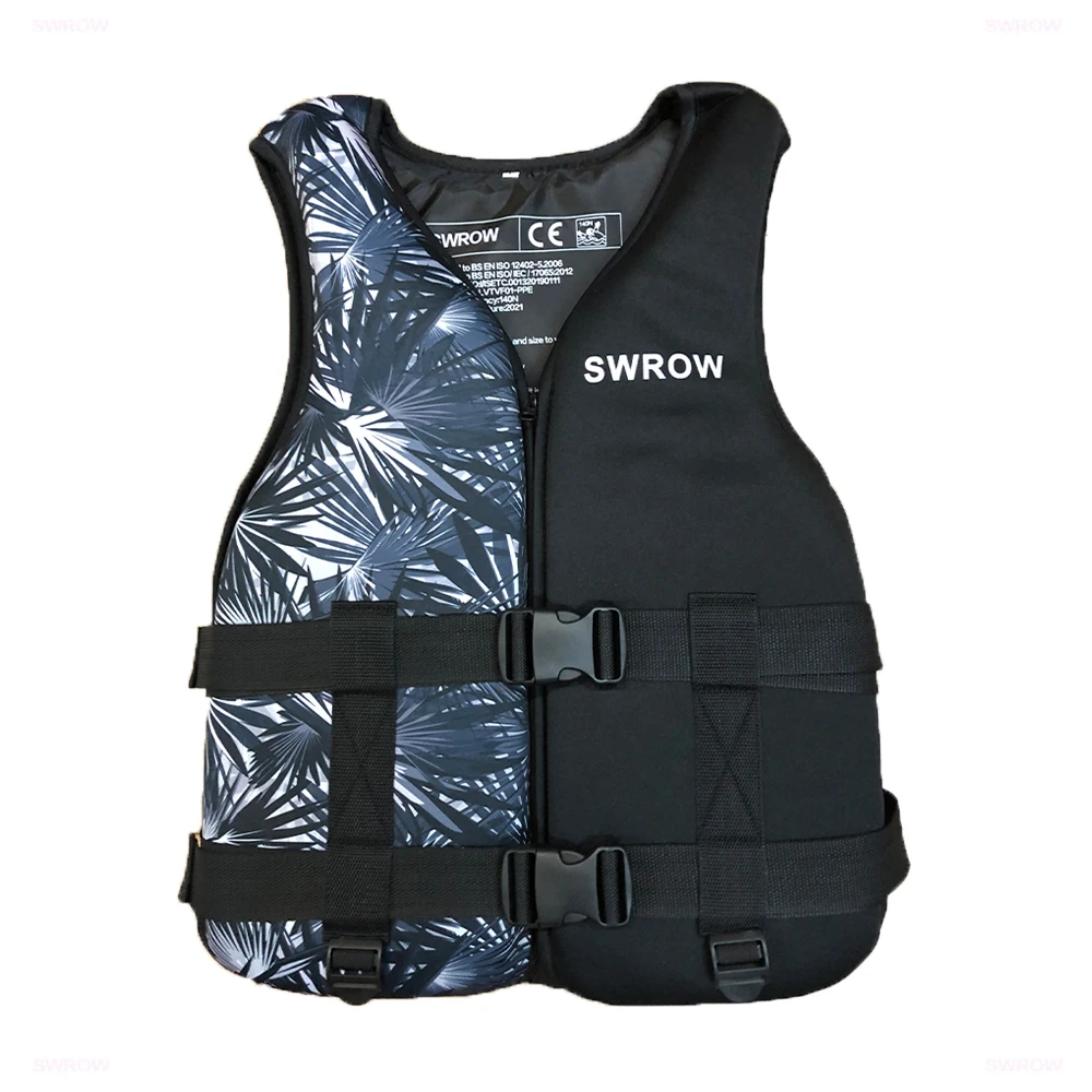 Neopreen reddingsvest voor volwassenen en kinderen, watersport, drijfvermogen, reddingsvest, zwemvaren, motorboot rijvest, drijvend