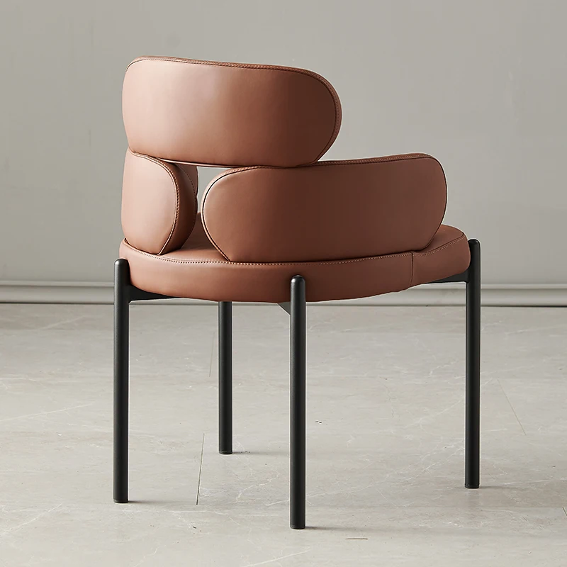 

Dining Home Nordic Chair Light Luxury Modern Simplicity Italian Minimalism Chair Designer Backrest Singlechaisse Furniture