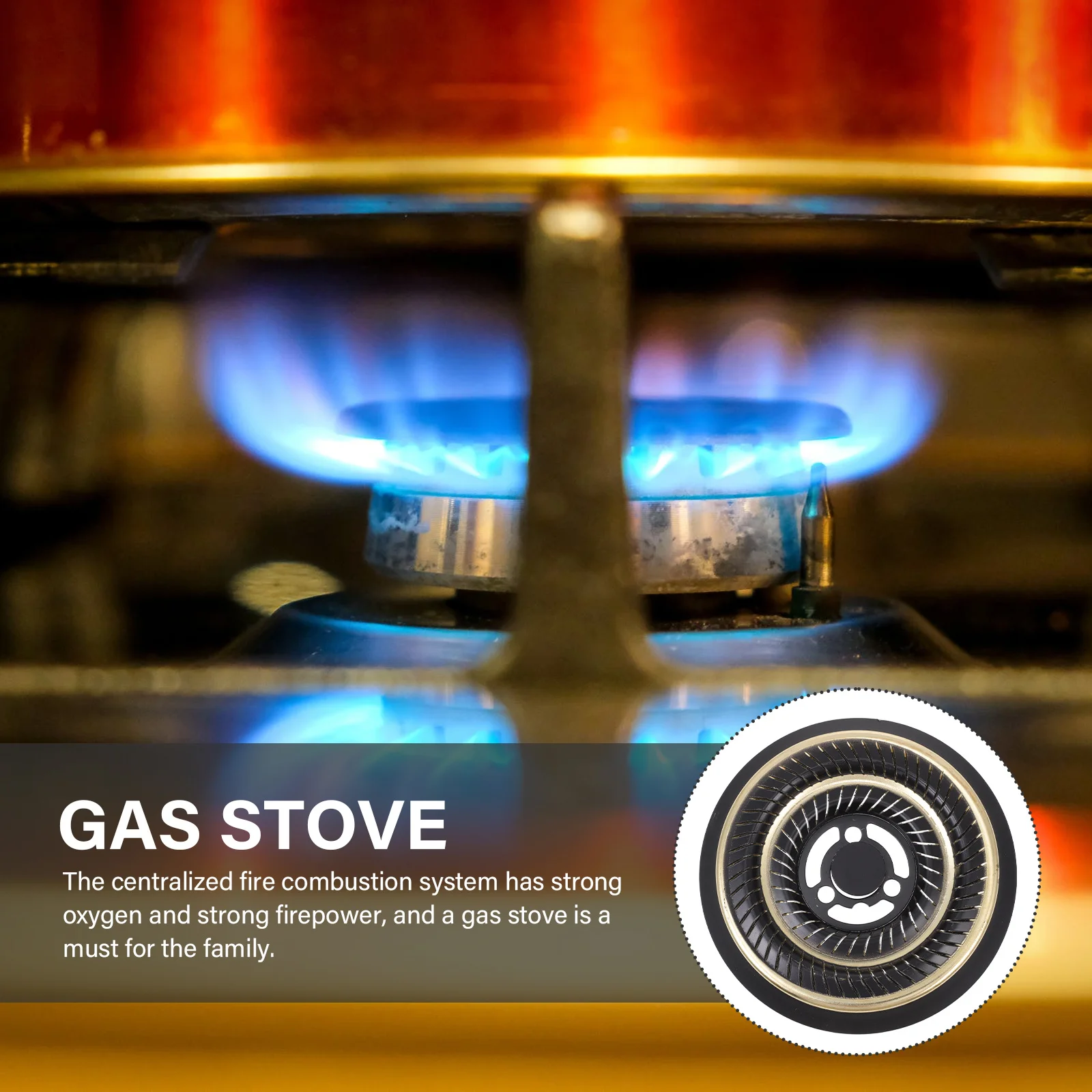 

1Pcs Practical Gas Stove Burner High-Durability Cooking Tool for Household Kitchen Use Gas Cooker Cooking Stove