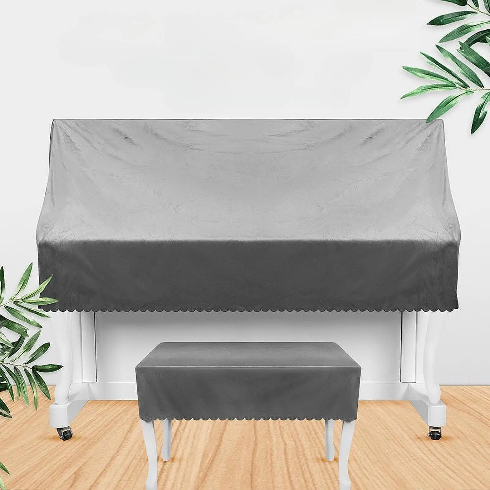 

Piano Cover and Chair Bench Cover Simple Sturdy Nordic Half Cover Dustproof